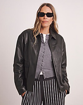 Anthology Leather Trucker Jacket