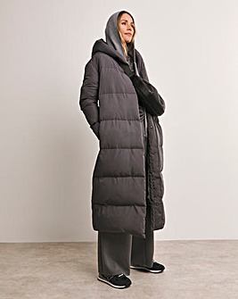 Anthology Charcoal Feather & Down Padded Coat