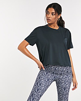 Sustainable Active Snake Print Double Layer Top