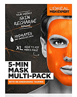 L'Oreal Men Expert Tissue Face Mask Multi-Pack Gift Set
