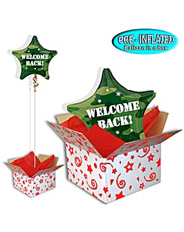 Welcome Back Camo Foil Balloon In A Box