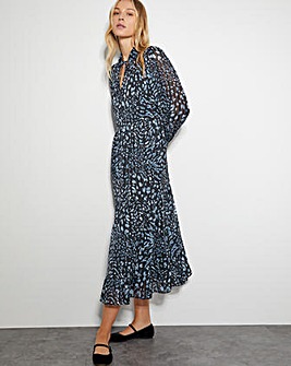 Monsoon Diane  Leopard Print Midi Dress