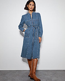 Monsoon Izzy Denim Midi Dress