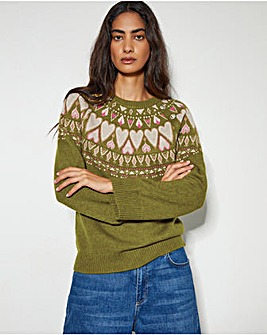 Monsoon Paula Fair Isle  Jumper