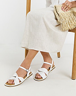 Renata Soft Twist Two Part Sandals - Extra Wide Fit (EEE)