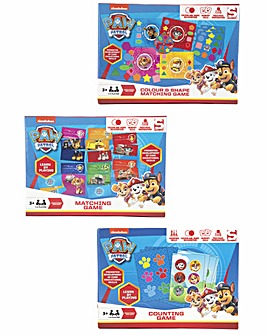 Paw Patrol Games Bundle Include Colour and Shape Matching, Counting Games