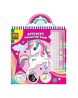 3-in-1 Activity Glitter Colouring Book