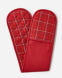 Red Check Oven Gloves