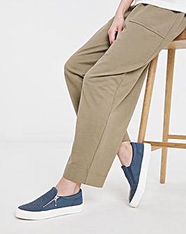Bramble Zip Detail Slip on Trainer Wide E Fit