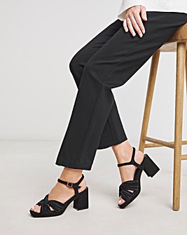 Citrus Crossover Detail Heeled Sandals Wide E Fit
