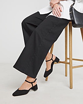 Jennifer Two Part Heeled Shoes Wide E Fit