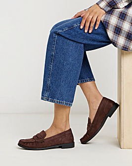 Nala Classic Puckered Loafer - Wide Fit (E)