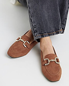 Butterfly Classic Loafer With Snaffle Trim - Wide Fit (E)