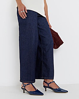 Fuji T Bar Pointed Toe Heeled Shoe - Extra Wide Fit (EEE)