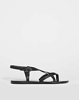 Leather Gladiator Style Sandal EEE Fit