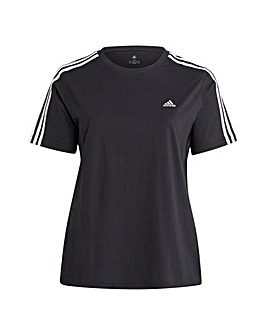 adidas Essentials 3-Stripe T-Shirt Plus Size