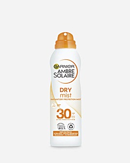 Garnier Ambre Solaire Dry Mist Fast Absorbing Sun Cream Spray SPF30 200ml