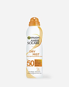 Garnier Ambre Solaire Dry Mist Fast Absorbing Sun Cream Spray SPF50 200ml