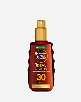 Garnier Ambre Solaire Ideal Bronze Protective Oil Sun Cream Spray SPF30
