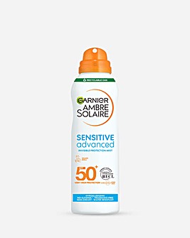 Garnier Ambre Solaire Sensitive Hypoallergenic Dry Mist Sun Spray SPF50+ 200ml