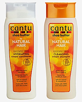 Cantu Shea Butter Hydrating Cream Conditioner and Cleansing Cream Shampoo