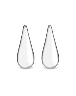 Inicio Recycled Sterling Silver Plated Teardrop Earrings - Gift Pouch