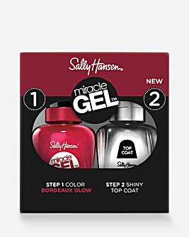 Sally Hansen Miracle Gel Duo Nail Pack Bordeaux Glow