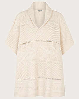Monsoon Shelby Shawl Collar Poncho