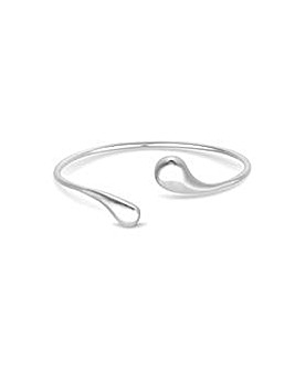 Inicio Recycled Sterling Silver Plated Bangle Bracelet - Gift Pouch