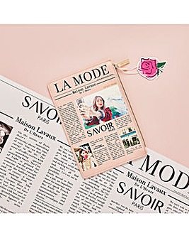 Spectrum x Emily In Paris La Mode Newspaper Clutch