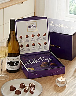 Cadbury Milk Tray & White Wine Hamper