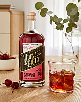 Pirate's Grog Wild Cherry Spiced Rum with Shimmer Liquid 70cl bottle