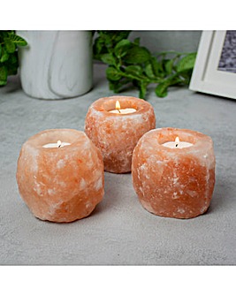 Set of 3 Himalyan Salt Light Holder