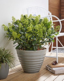 La Hacienda Vale Grey Planter 40cm