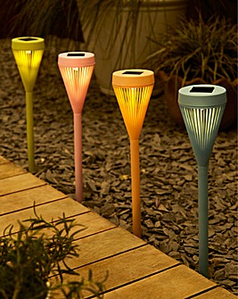 4 Multi-coloured Mini Urban Stakes