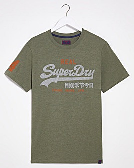 Superdry Olive Vintage Label Classic Short Sleeve T-Shirt