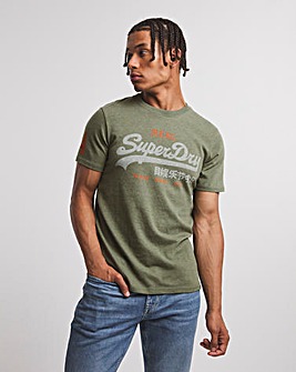 Superdry Olive Vintage Label Classic Short Sleeve T-Shirt