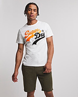 Superdry White Vintage Label Classic Graphic T-Shirt