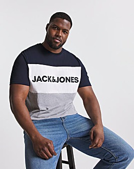 Jack & Jones Logo Blocking Crew T-Shirt