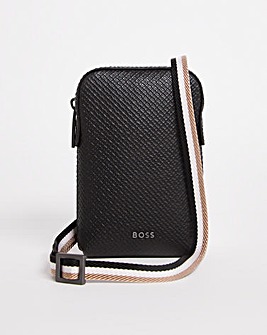 BOSS Black Stripe Logo Phone Pouch