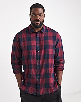 Jack & Jones Gingham Check Shirt - Port/Navy