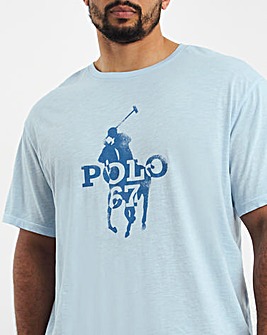 Polo Ralph Lauren Elite Blue Short Sleeve Big Pony T-Shirt