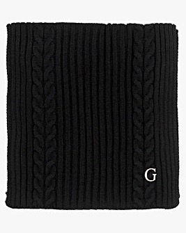 Guess Black Knitted G Logo Scarf