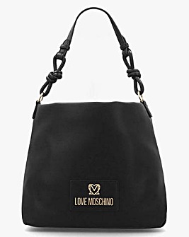 Love Moschino Cord Trick Black Shoulder Bag