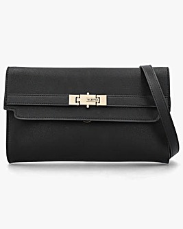 Valentino Bags Fae Black Flapover Cross-Body Bag