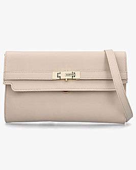 Valentino Bags Fae Ecru Flapover Cross-Body Bag