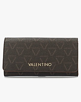 Valentino Bags Lady Brown & Tan Logo Purse