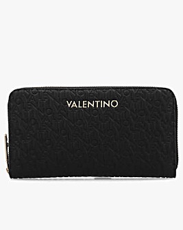 Valentino Bags Falak Black Zip Around Wallet