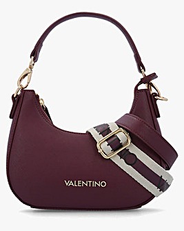 Valentino Bags Zero Burgundy Hobo Bag