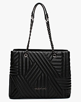 Valentino Bags Signoria Black Quilted Tote Bag